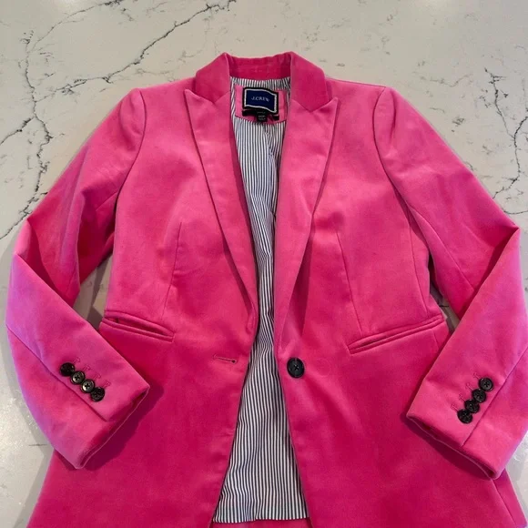 J. Crew Vibrant Pink Blazer - Picture 1 of 1